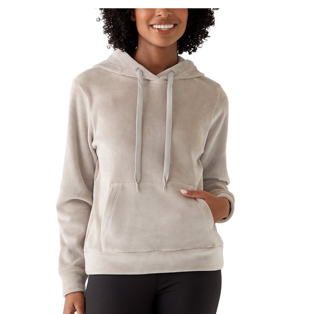 Yogalicious Women's Dreamy Rib Coffee Break Pullover Hoodie